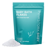 Pink Stork Baby Bath Flakes