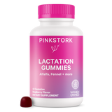 Pink Stork Lactation Gummies.
