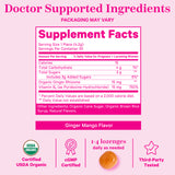 Pink Stork Nausea Sweets Ginger Mango Supplement Facts.