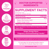Pink Stork Nausea Tea Supplement Facts.