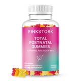 Pink Stork Total Postnatal Gummies.