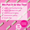 We put it to the Test. A list of testing certifications for Pink Stork products.