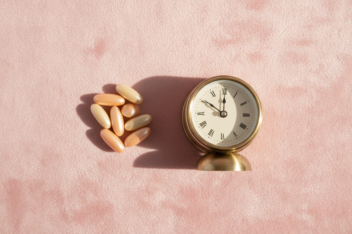 What is the best time of day to take a prenatal vitamin to avoid nausea?