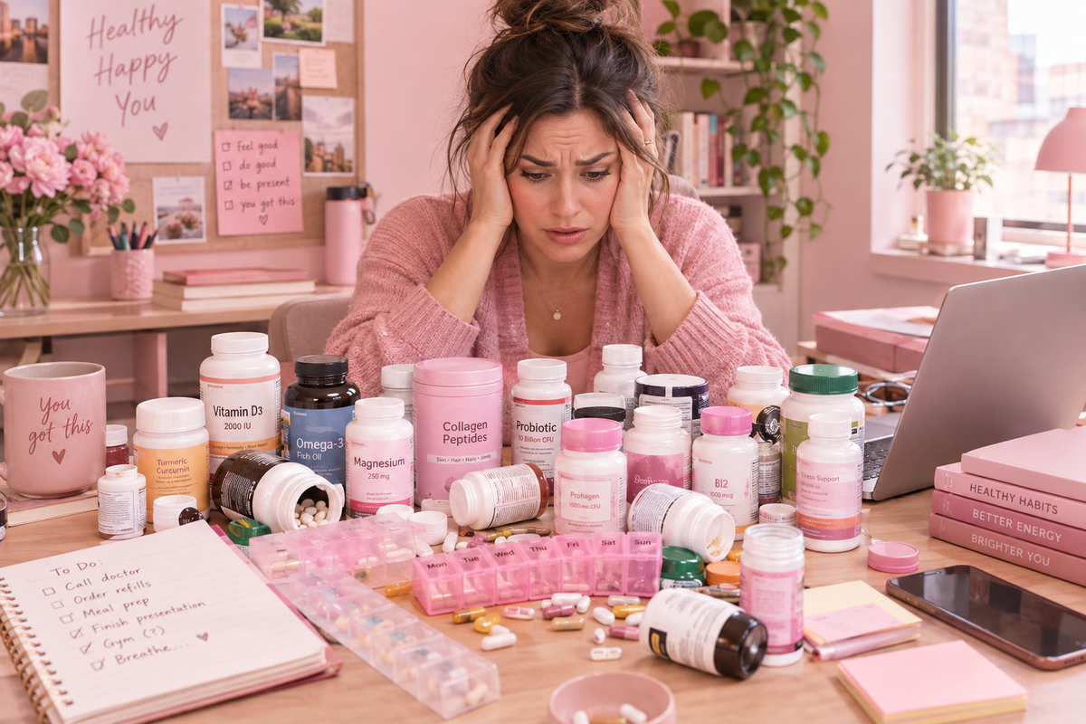 What does a simple daily supplement routine actually look like?