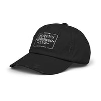 Pink Stork Women's Wellness Club Cap | Distressed Baseball Hat, Pink Retro Logo