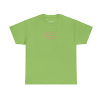pink hand-drawn heart script tee | white t-shirt