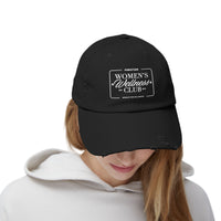 Pink Stork Women's Wellness Club Cap | Distressed Baseball Hat, Pink Retro Logo