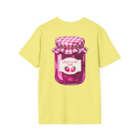 Jesus Is My Jam T-Shirt | Jam Jar Illustration, Christian Faith Tee | 100% Ringspun Cotton | Soft, Cozy, Comfy Christian Shirts for Moms