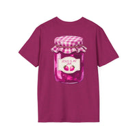 Jesus Is My Jam T-Shirt | Jam Jar Illustration, Christian Faith Tee | 100% Ringspun Cotton | Soft, Cozy, Comfy Christian Shirts for Moms