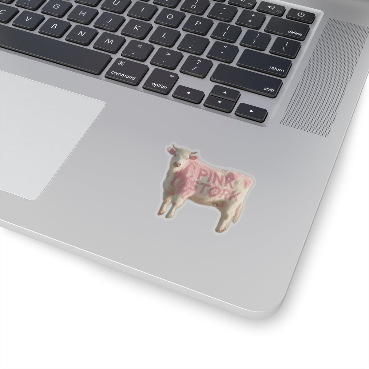 Pink Stork Pink Cow Sticker | Laptop or Water Bottle Sticker | Vinyl
