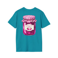 Jesus Is My Jam T-Shirt | Jam Jar Illustration, Christian Faith Tee | 100% Ringspun Cotton | Soft, Cozy, Comfy Christian Shirts for Moms