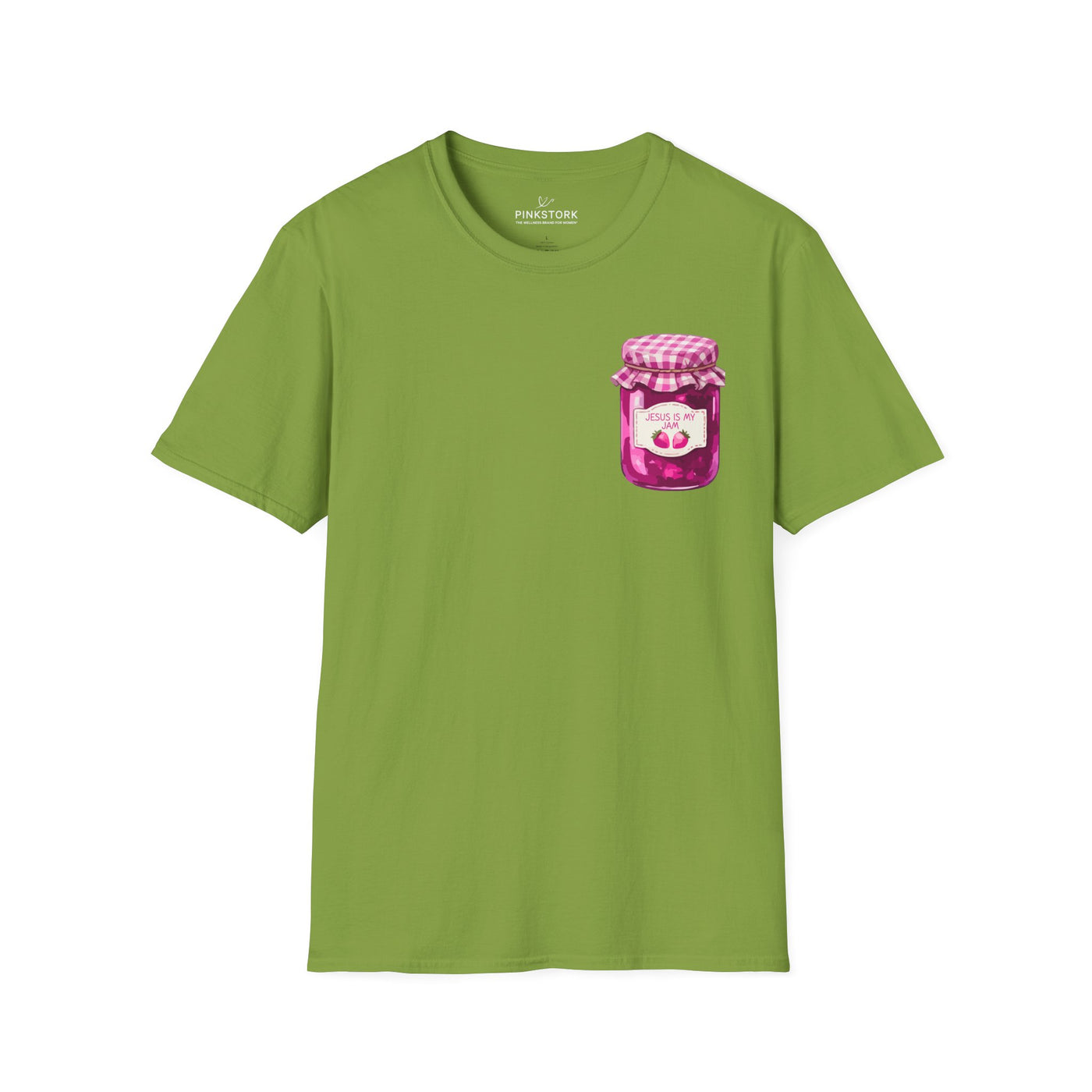 Jesus Is My Jam T-Shirt | Jam Jar Illustration, Christian Faith Tee | 100% Ringspun Cotton | Soft, Cozy, Comfy Christian Shirts for Moms