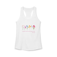 Women's Tank | Luke 12:27 | Consider How the Wild Flowers Grow | Christian Shirts for Women and Moms