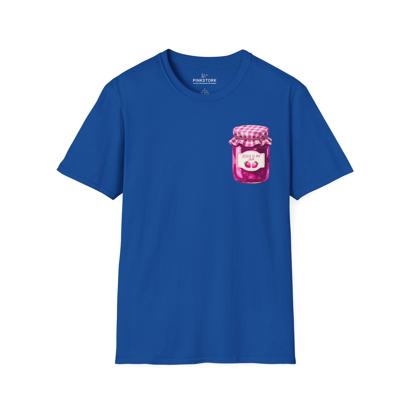 Jesus Is My Jam T-Shirt | Jam Jar Illustration, Christian Faith Tee | 100% Ringspun Cotton | Soft, Cozy, Comfy Christian Shirts for Moms
