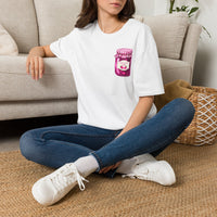Jesus Is My Jam T-Shirt | Jam Jar Illustration, Christian Faith Tee | 100% Ringspun Cotton | Soft, Cozy, Comfy Christian Shirts for Moms