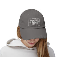 Pink Stork Women's Wellness Club Cap | Distressed Baseball Hat, Pink Retro Logo