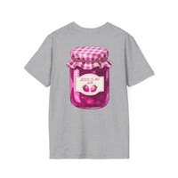 Jesus Is My Jam T-Shirt | Jam Jar Illustration, Christian Faith Tee | 100% Ringspun Cotton | Soft, Cozy, Comfy Christian Shirts for Moms