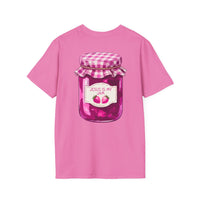 Jesus Is My Jam T-Shirt | Jam Jar Illustration, Christian Faith Tee | 100% Ringspun Cotton | Soft, Cozy, Comfy Christian Shirts for Moms