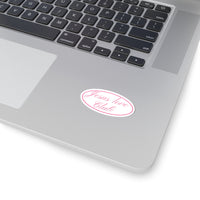Jesus Love Club sticker | Kiss-cut oval Christian decal