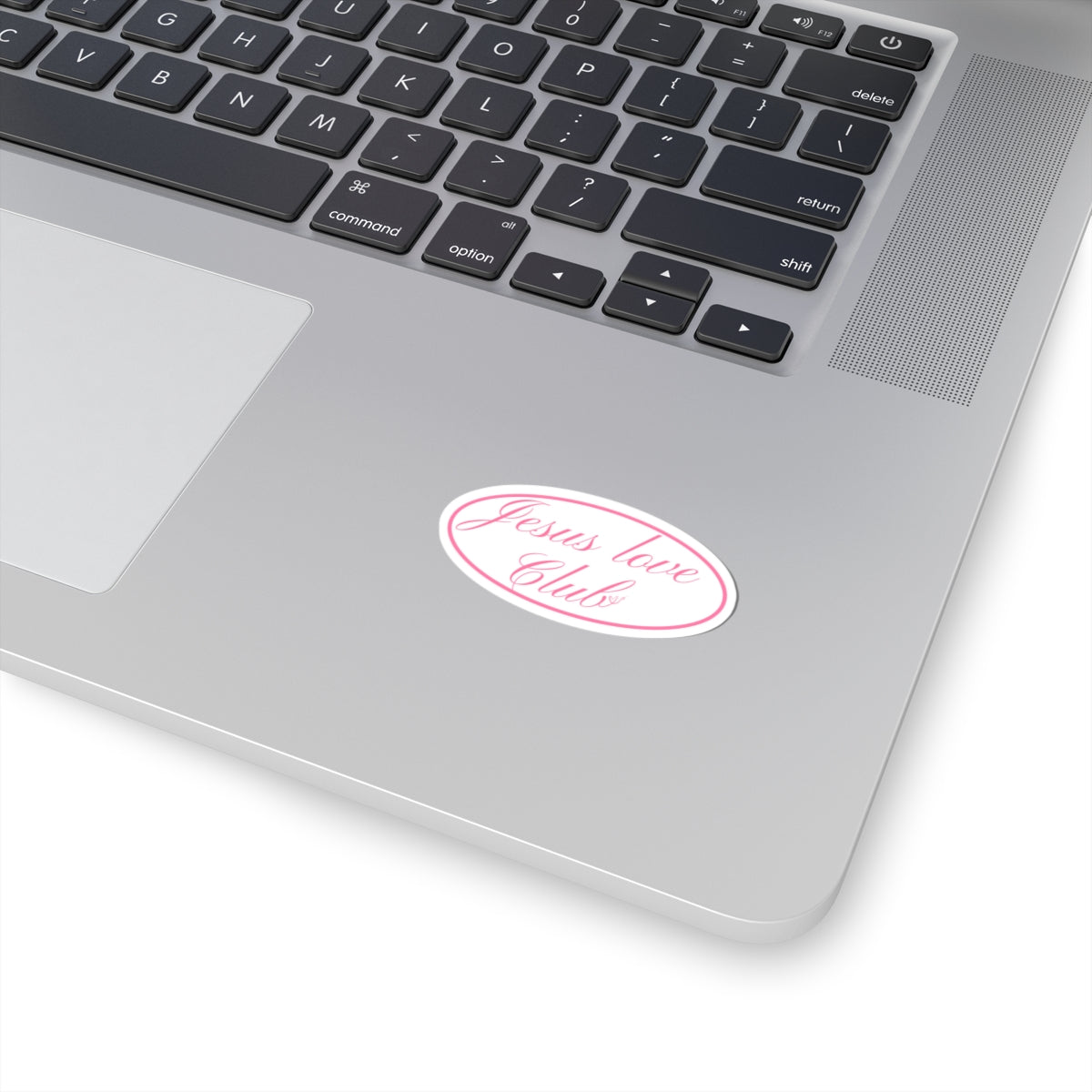 Jesus Love Club sticker | Kiss-cut oval Christian decal