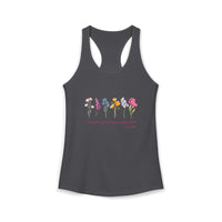Women's Tank | Luke 12:27 | Consider How the Wild Flowers Grow | Christian Shirts for Women and Moms