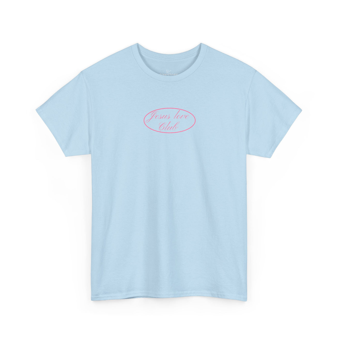 pink hand-drawn heart script tee | white t-shirt
