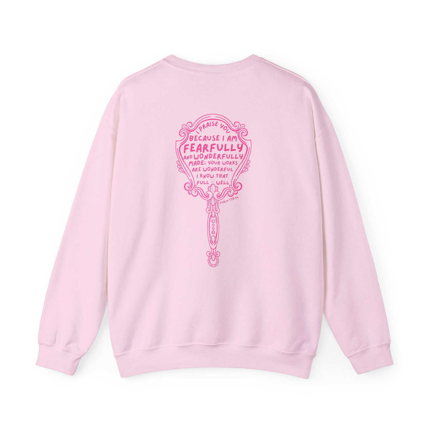 Fearfully and Wonderfully Made Mirror crewneck sweatshirt | faith Christian scripture
