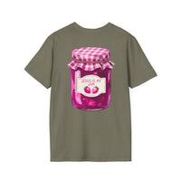 Jesus Is My Jam T-Shirt | Jam Jar Illustration, Christian Faith Tee | 100% Ringspun Cotton | Soft, Cozy, Comfy Christian Shirts for Moms