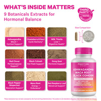 Ashwagandha, Maca Root, and Black Cohosh