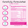 Pink Stork Baby Multi + DHA Drops supplement facts panel.