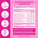 Pink Stork Baby Multi + DHA Drops Supplement Facts.