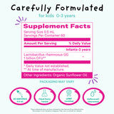 Pink Stork Baby Probiotic Drops Supplement Facts