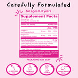 Pink  Stork Baby Sleep Drops supplement facts panel.