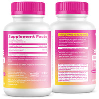 Pink Stork Berberine supplement bottles with pink caps on a white background