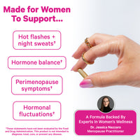 Pink Stork Black Cohosh supplement listing supports