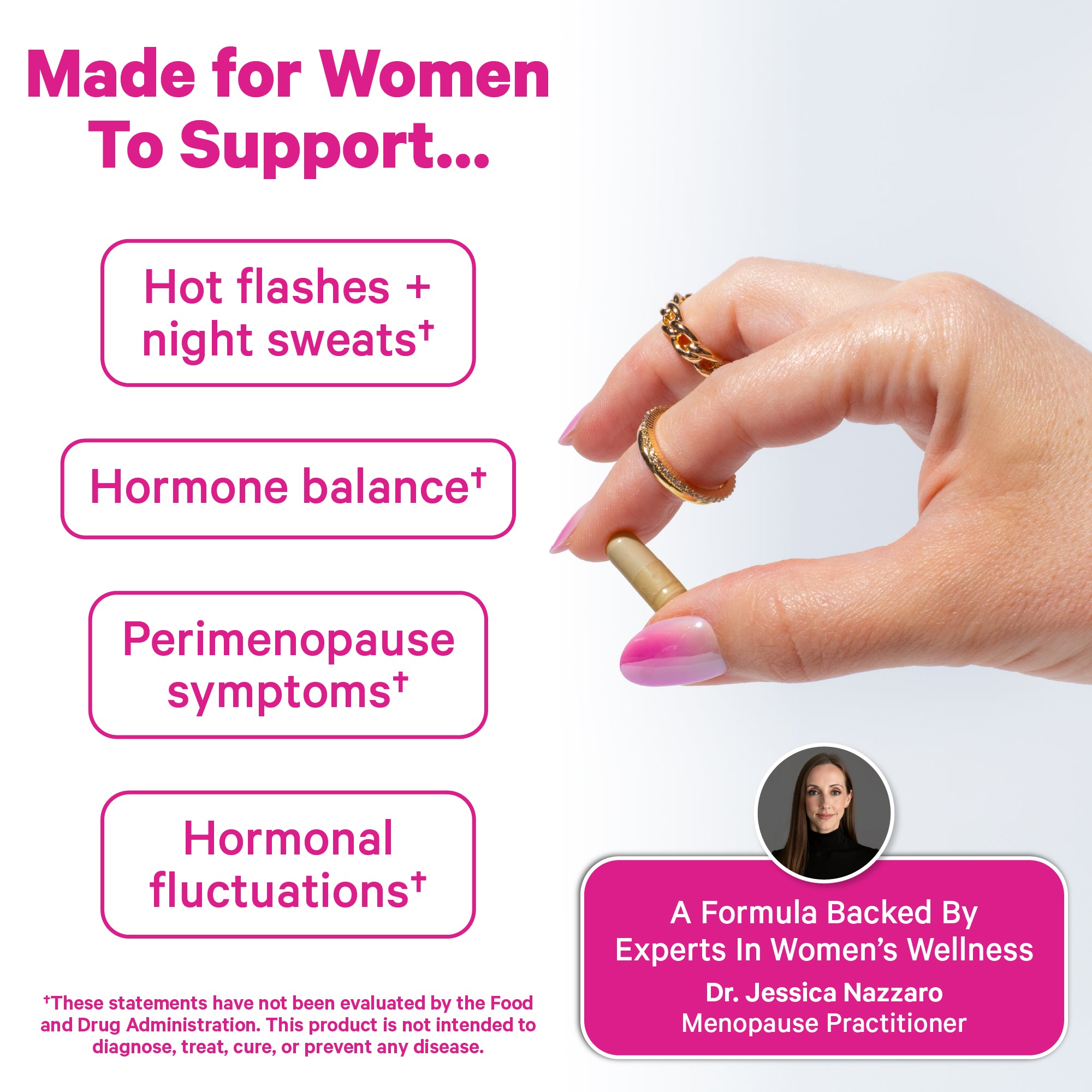 Pink Stork Black Cohosh supplement listing supports