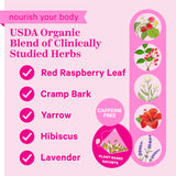 Nourish your body. USDA Organic Blend of Clinically Studied Herbs. 