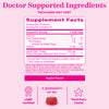 Pink Stork Detox Gummies supplement facts panel.