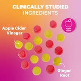 Clinically studied ingredients. Apple Cider Vinegar and Ginger Root.