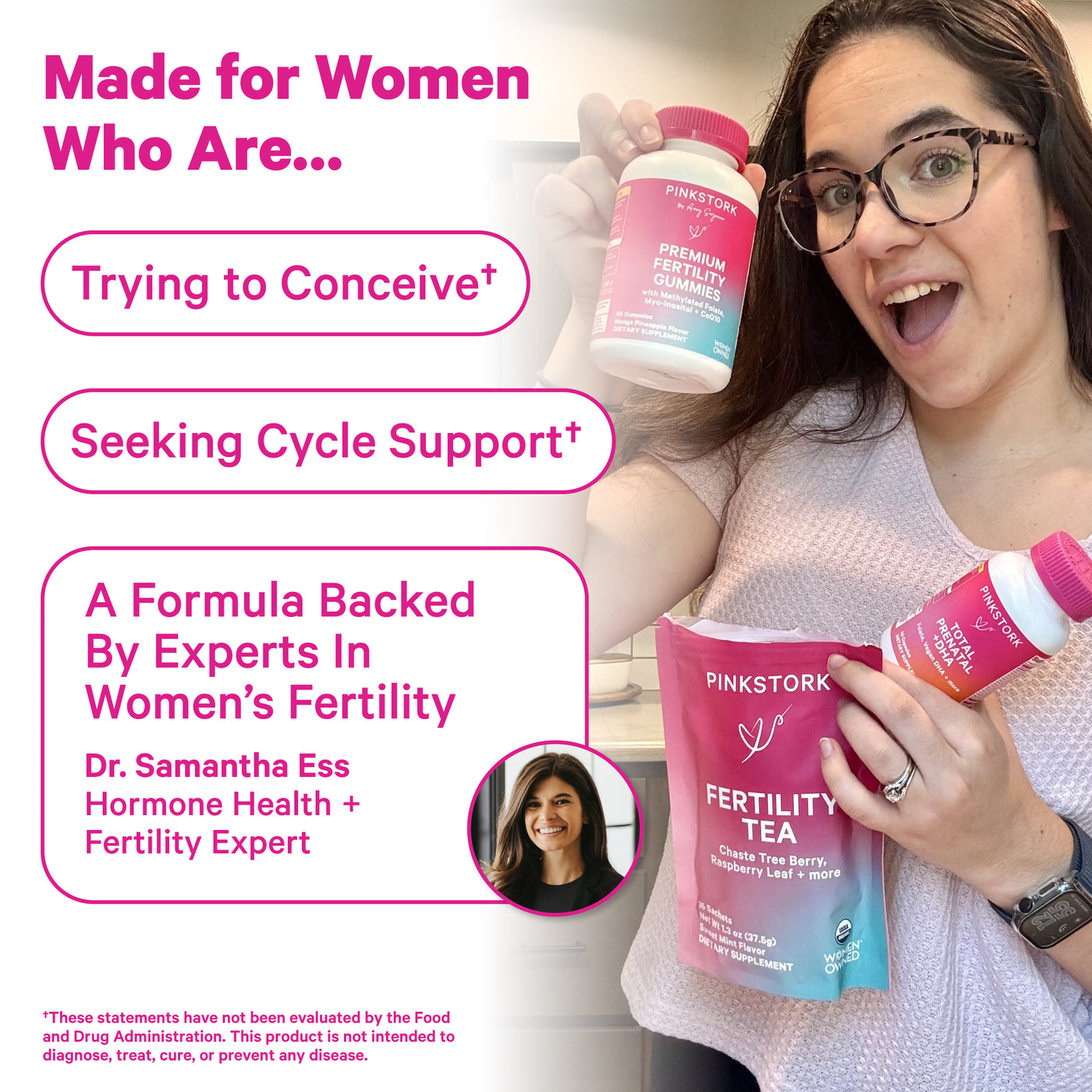 plant based fertility Fertility Tea (3 Flavors) – Pink Stork