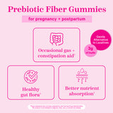 Prebiotic Fiber Gummies for pregnancy + postpartum.