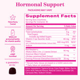 Pink Stork Hormone Balance Gummies supplement facts panel.