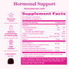 Pink Stork Hormone Balance Gummies supplement facts panel.