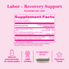 Pink Stork Labor Prep Capsules Supplement Facts.
