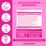 Pink Stork Liquid Labor + Recovery Support Supplement Facts.