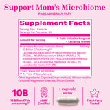 Pink Stork Lactation Probiotic supplement facts panel.