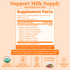 Pink Stork Lactation Tea - Strawberry Hibiscus supplement facts panel.