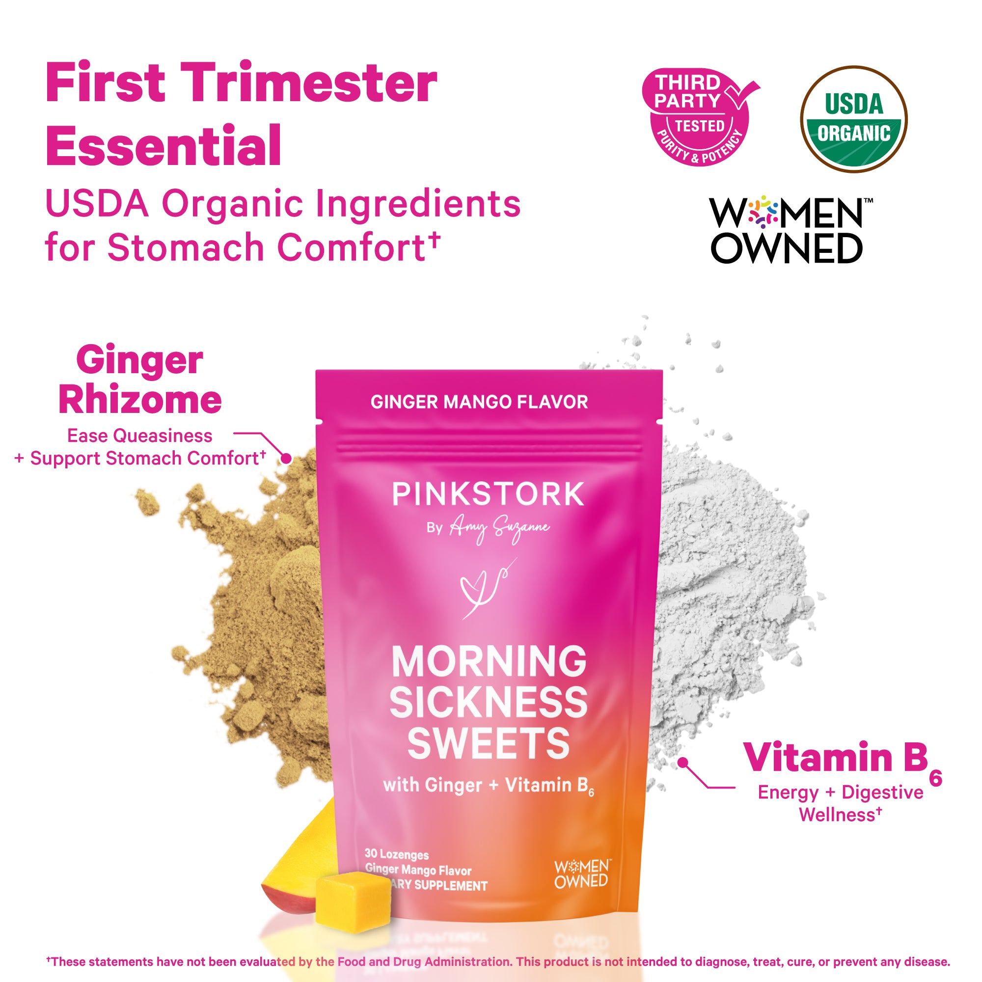 Morning Sickness Sweets - Ginger Mango
