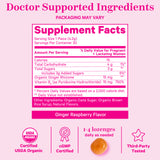 Pink Stork Morning Sickness Sweets, Ginger Raspberry Flavor Supplement Facts.