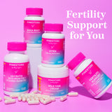 Group of Pink Stork fertility products. Fertility support for you.